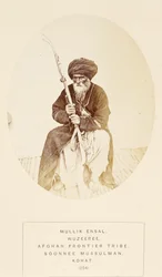 Mullik Ensal、J。Forbes Watson著、The People of IndiaのKoat、アフガンフロンティア部族のWuzeeree部族、1868年発行（アルブメンプリント）